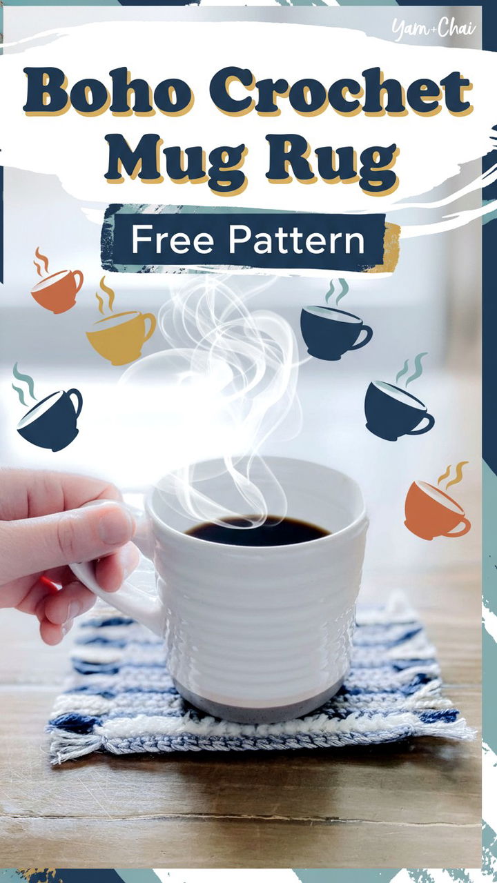 Enhance Your Coffee Break with a Stylish Crochet Mug Rug