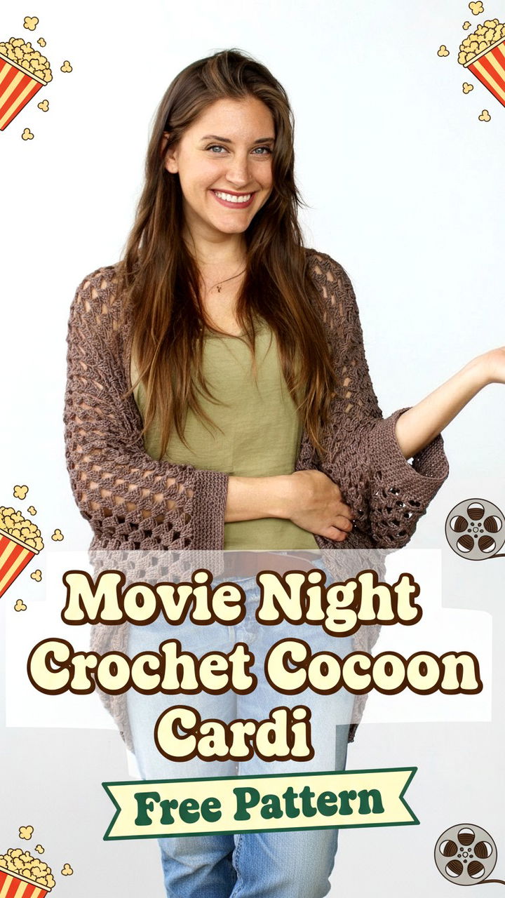 Ultimate Movie Night Crochet Cocoon Cardi Pattern