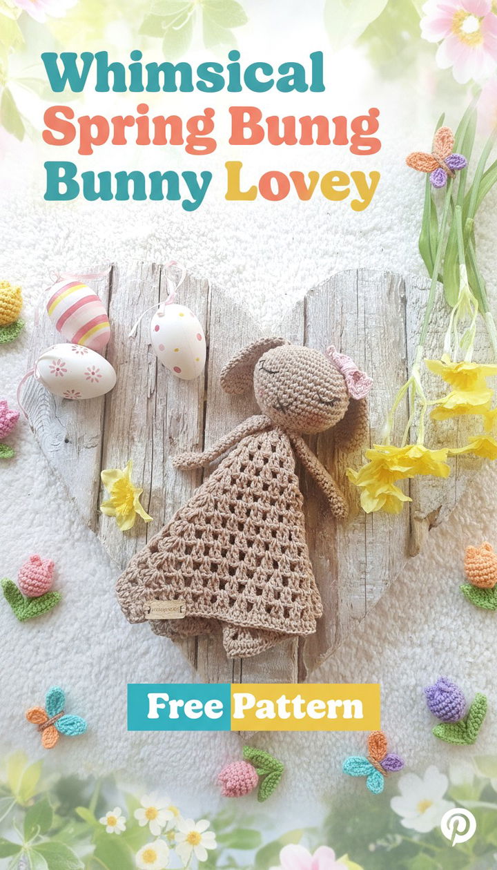 Whimsical Spring Bunny Lovey Free Crochet Pattern