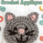 C is for Cat Crochet Applique Free Pattern