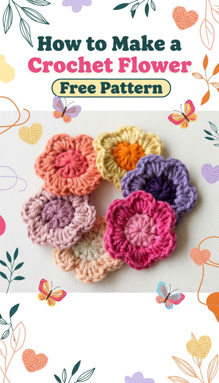 How to Make a Crochet Flower Free Pattern