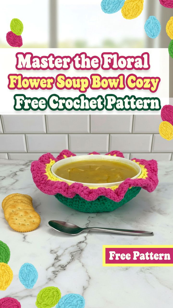 Master the Artistic Flower Soup Bowl Cozy Crochet Pattern
