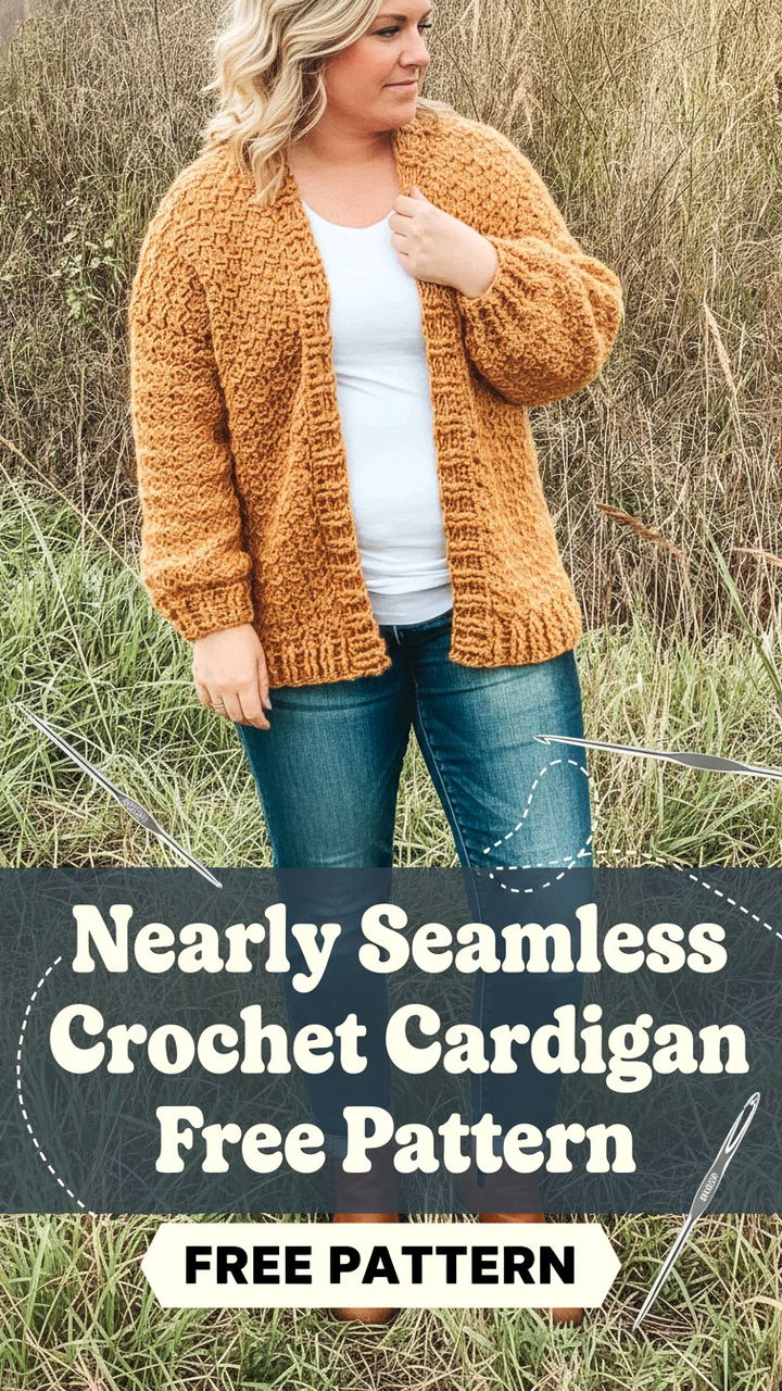 Master the Nearly Seamless Crochet Cardigan Pattern