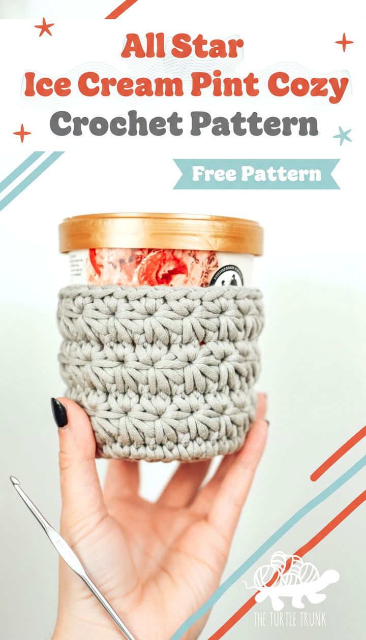 Ultimate All Star Ice Cream Pint Cozy Crochet Pattern