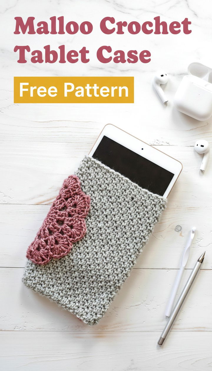 Chic and Functional The Malloo Crochet Tablet Case