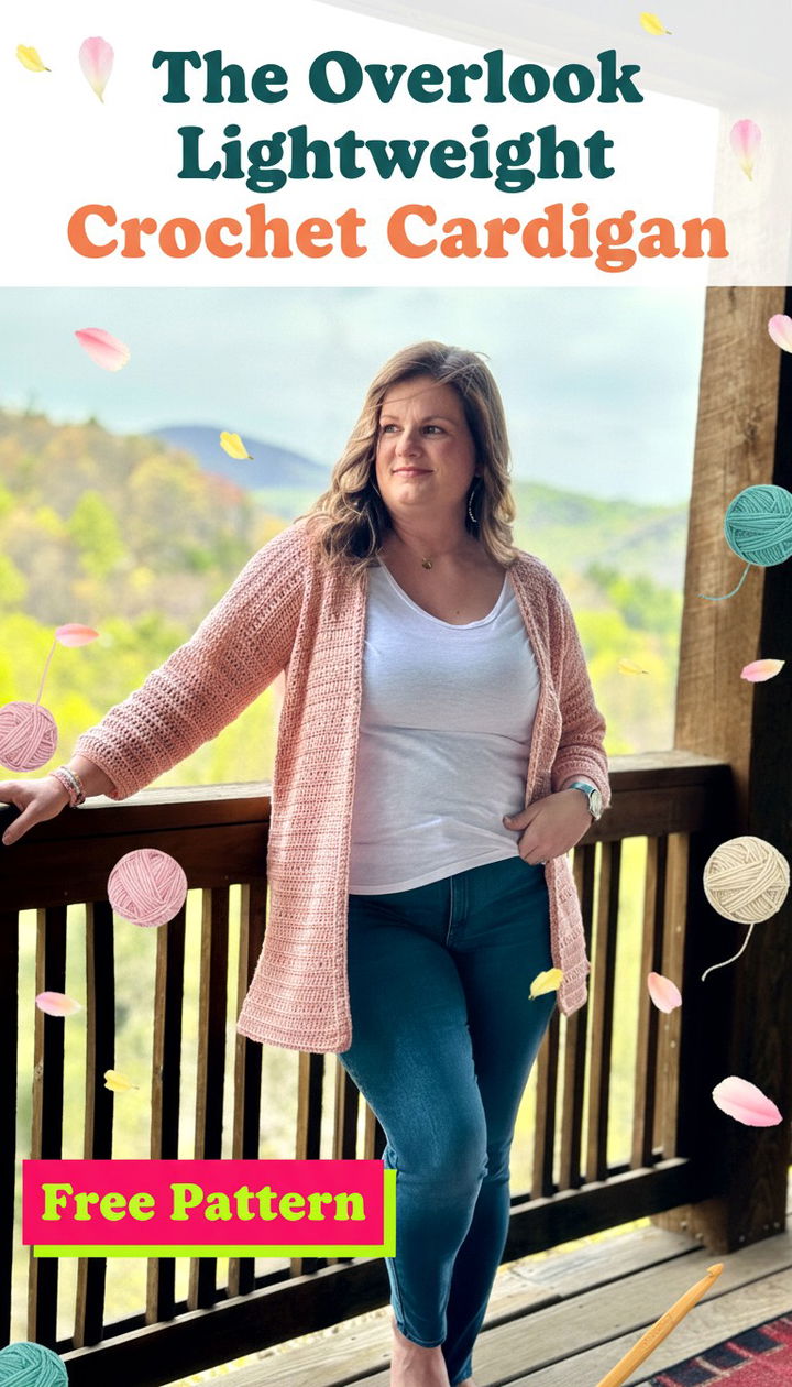 Effortless Elegance The Overlook Lightweight Crochet Cardigan Pattern