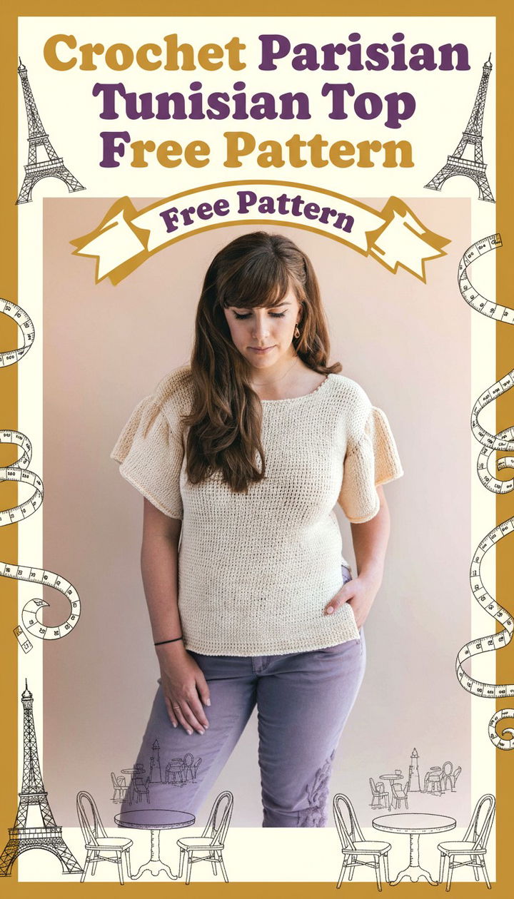Master the Chic Crochet Parisian Tunisian Top