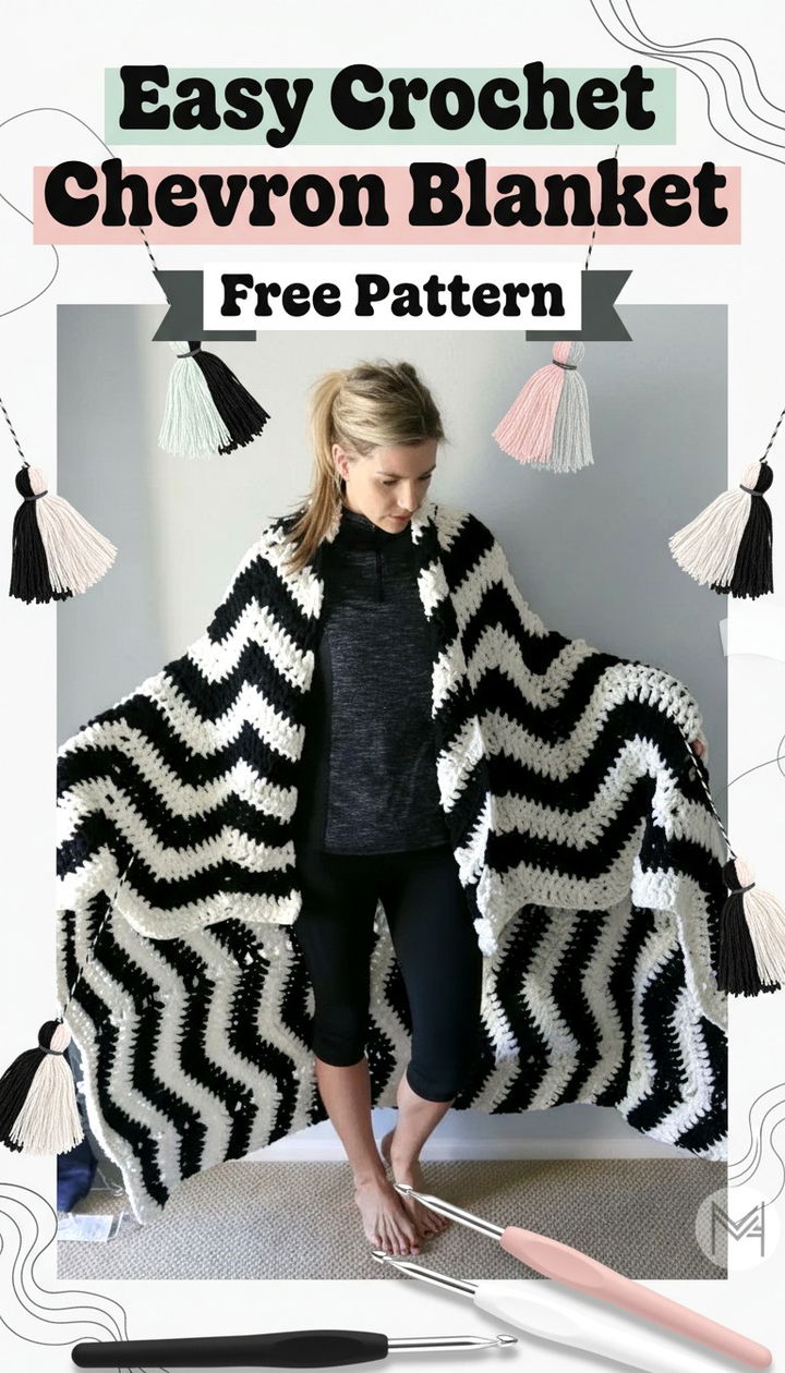 Master the Easy Crochet Chevron Blanket Tutorial