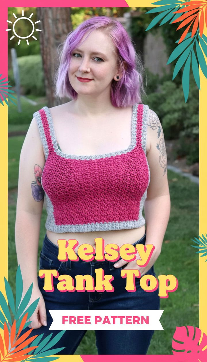 Stay Chic with the Kelsey Tank Top Free Crochet Pattern