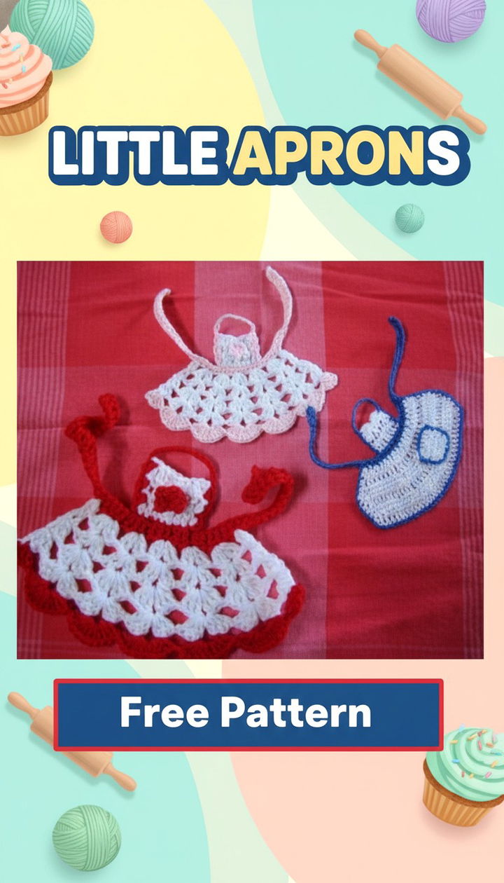 Adorable and Practical Little Aprons Free Crochet Pattern