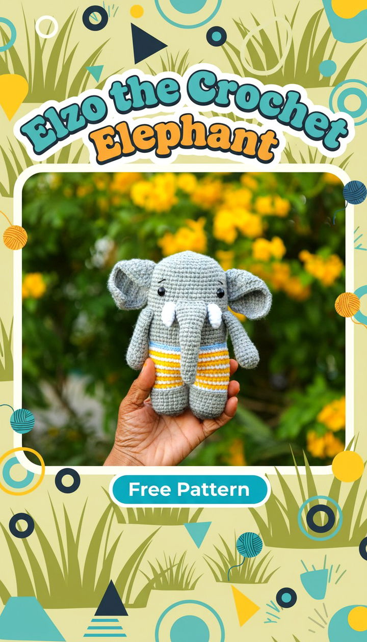 Master the Elzo the Crochet Elephant Free Pattern