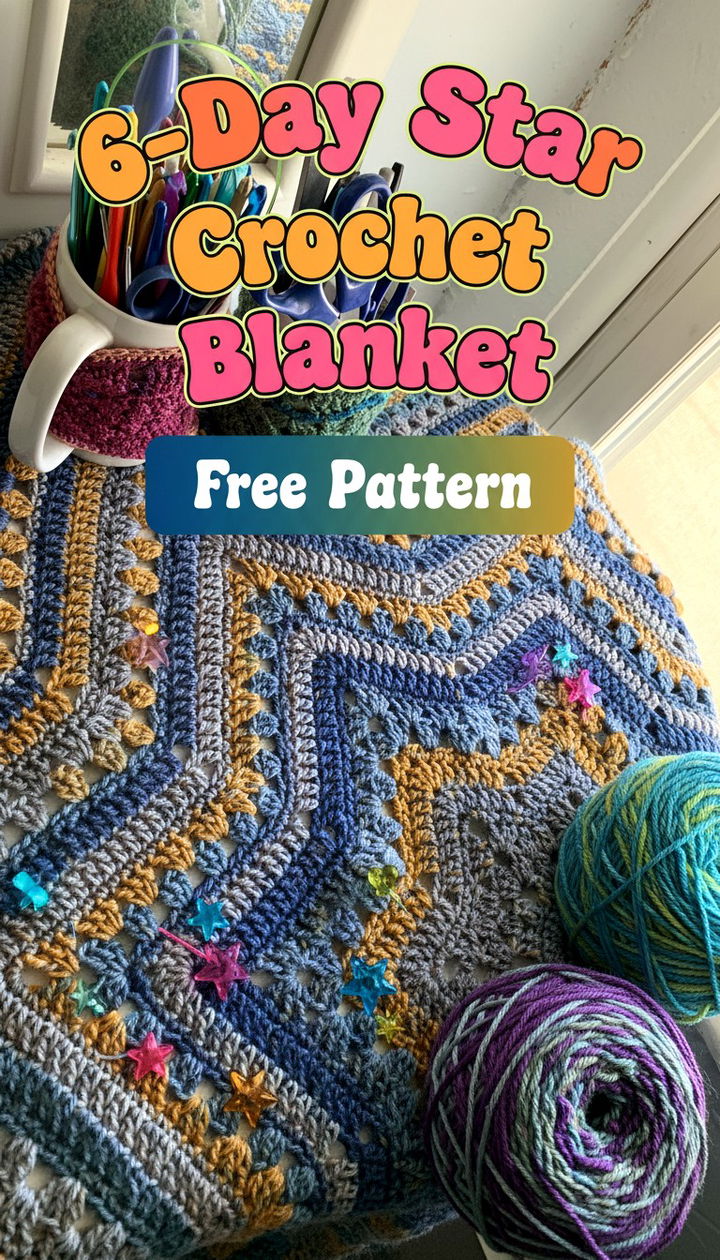 Master the Iconic 6 Day Star Blanket Crochet Pattern