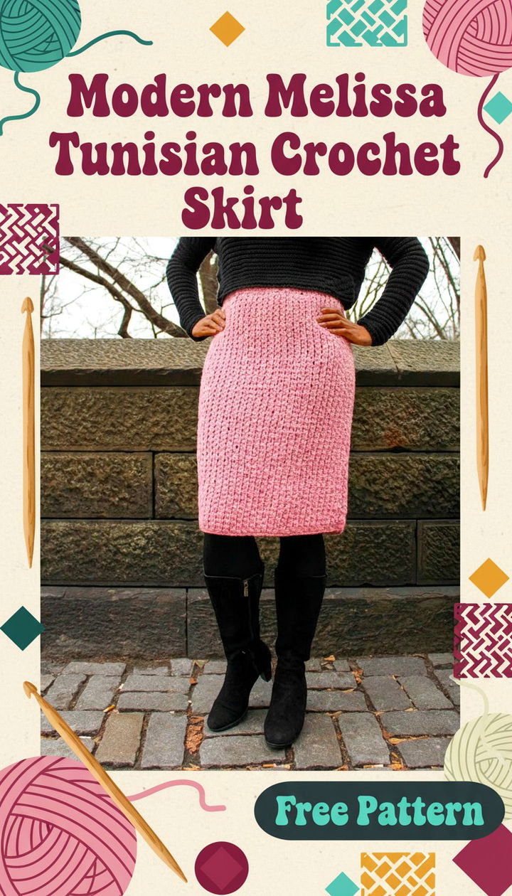 Master the Tunisian Crochet Modern Melissa Skirt