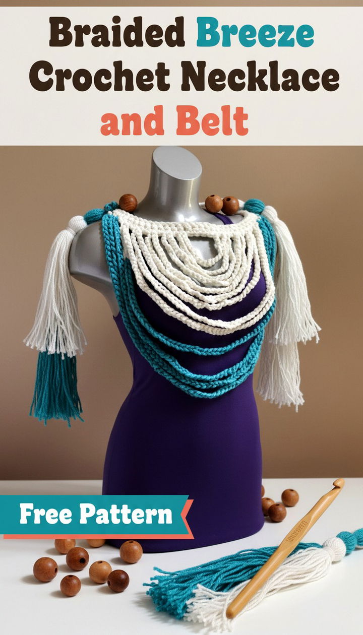 Master the Versatile Braided Breeze Crochet Necklace and Belt