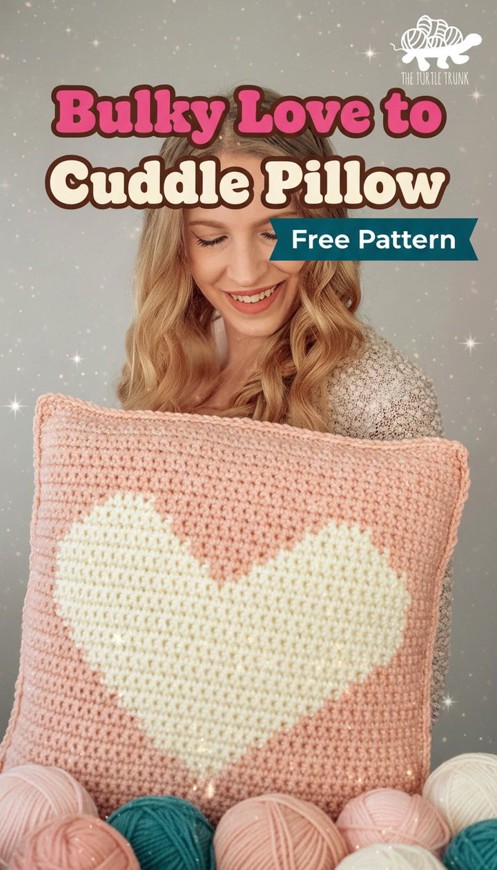 Ultimate Bulky Love to Cuddle Pillow Crochet Pattern