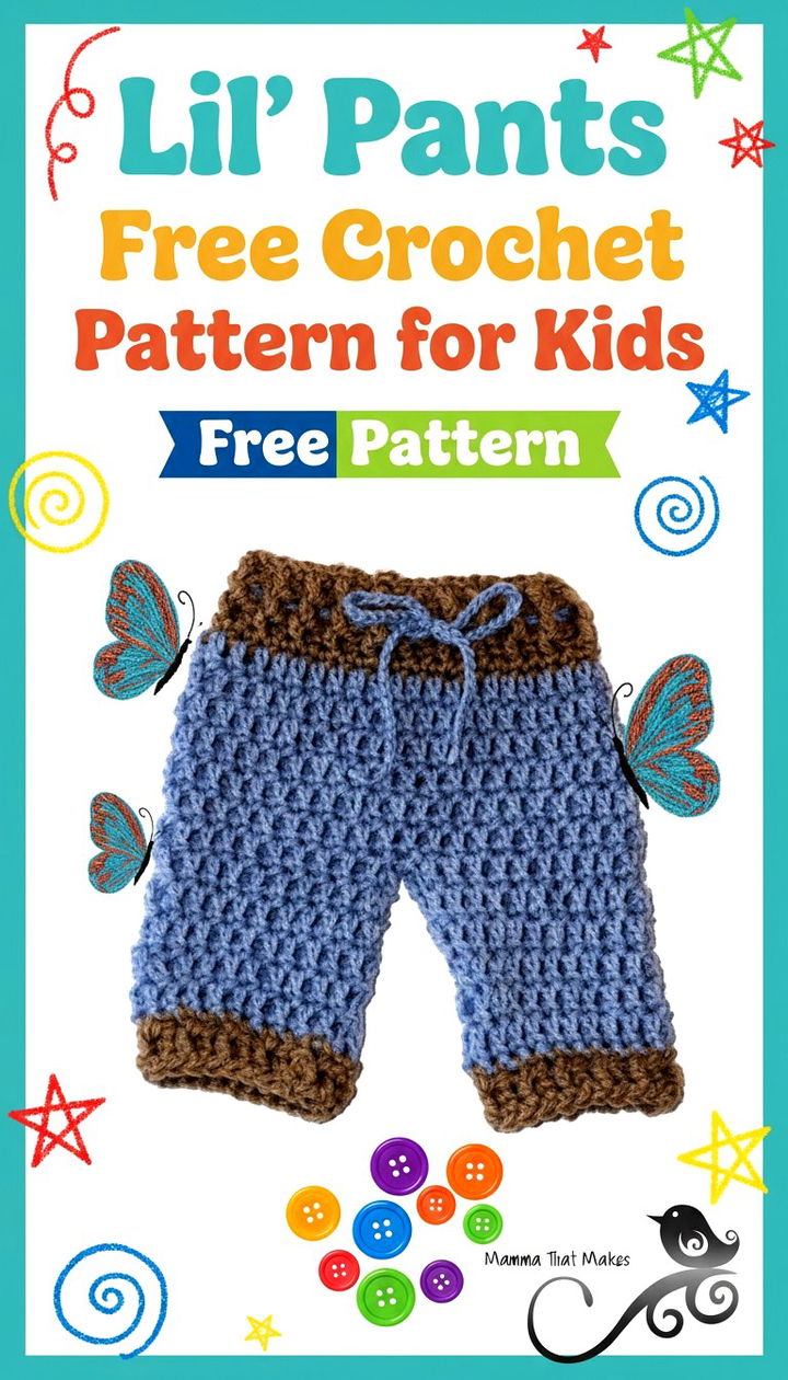 Ultimate Lil’ Pants Free Crochet Pattern for Kids