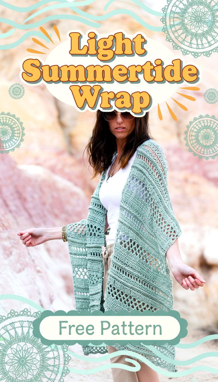 Airy Elegance The Light Summer tide Wrap Crochet Pattern