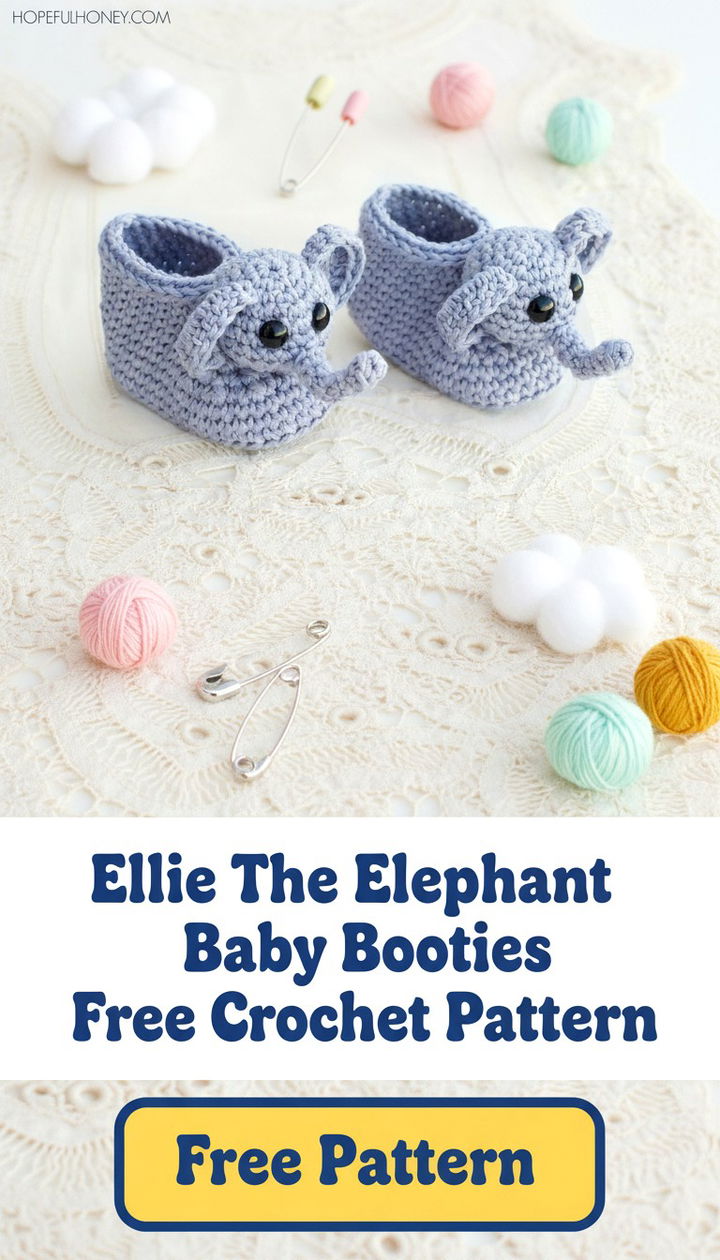 Craft Comfortable Ellie the Elephant Baby Booties