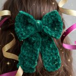 Plush & Pretty The Ultimate Crochet Velvet Hair Bow Free Pattern