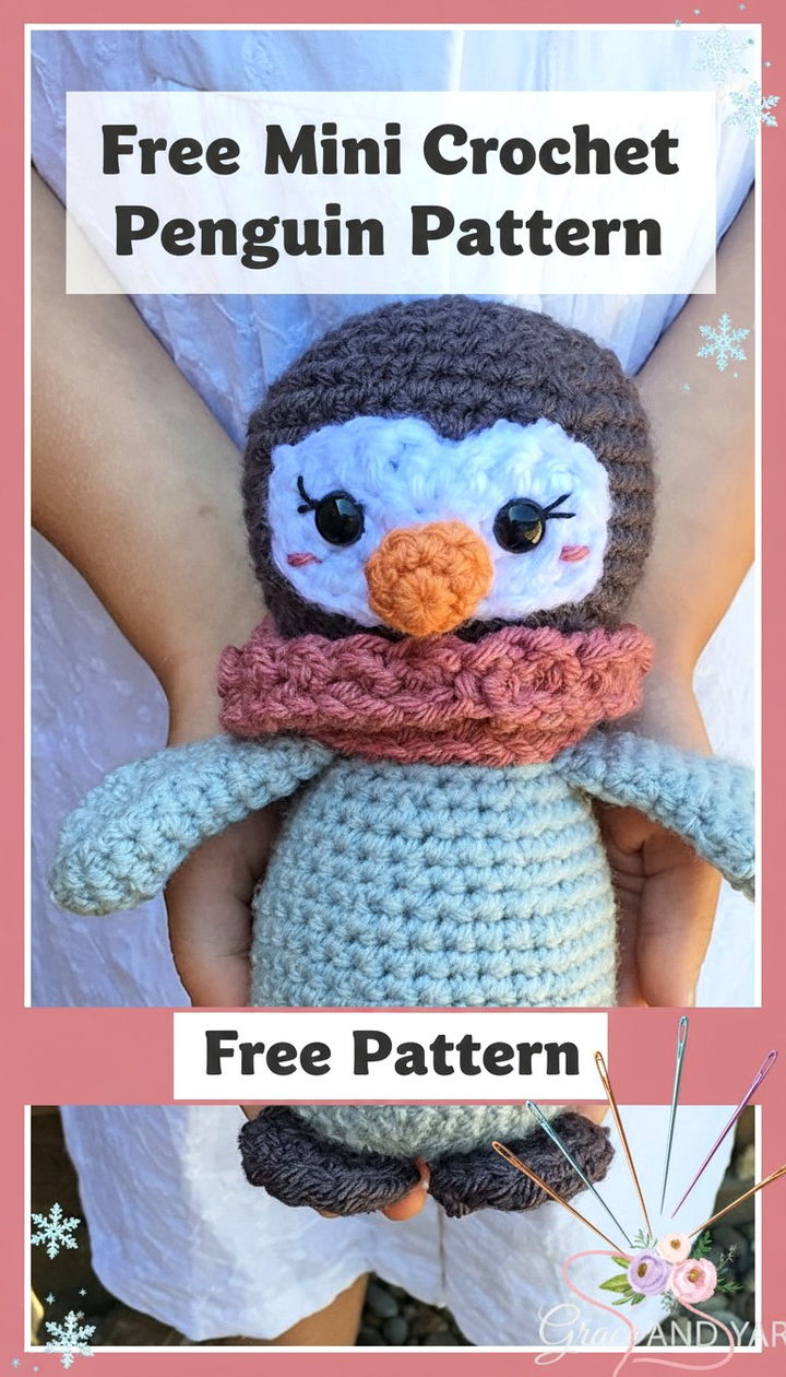 Quick and Easy Free Crochet Mini Penguin Pattern