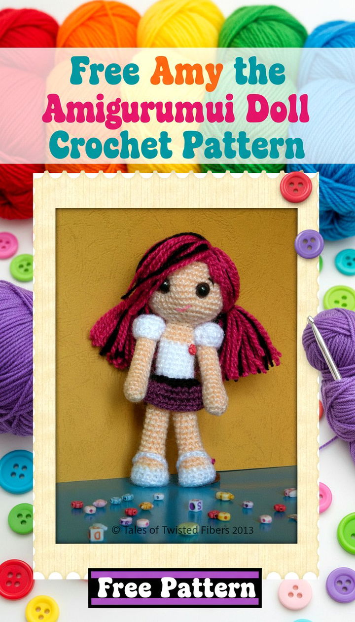 Bring Personality to Life with Amy, the Amigurumi Doll Free Pattern