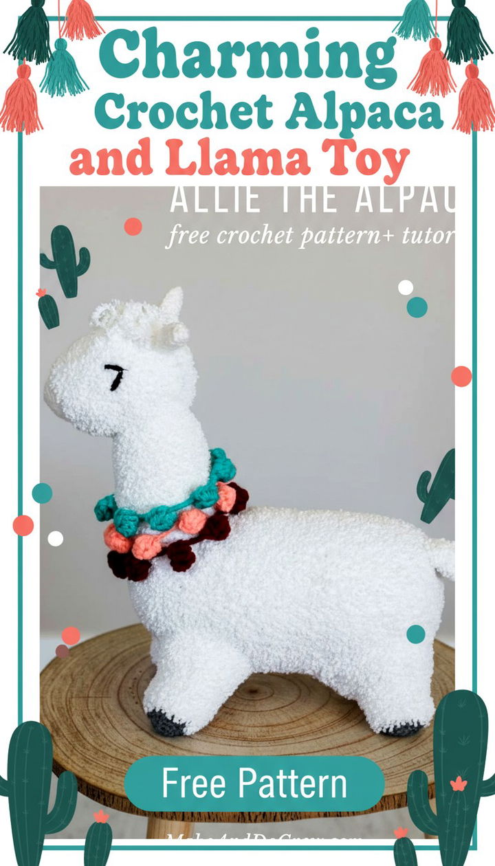 Charming Crochet Alpaca and Llama Toy Free Patterns
