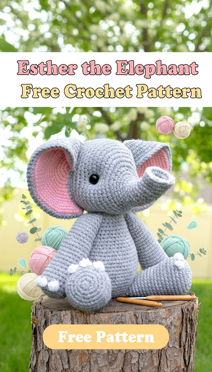 Craft the Adorable Esther the Elephant Amigurumi