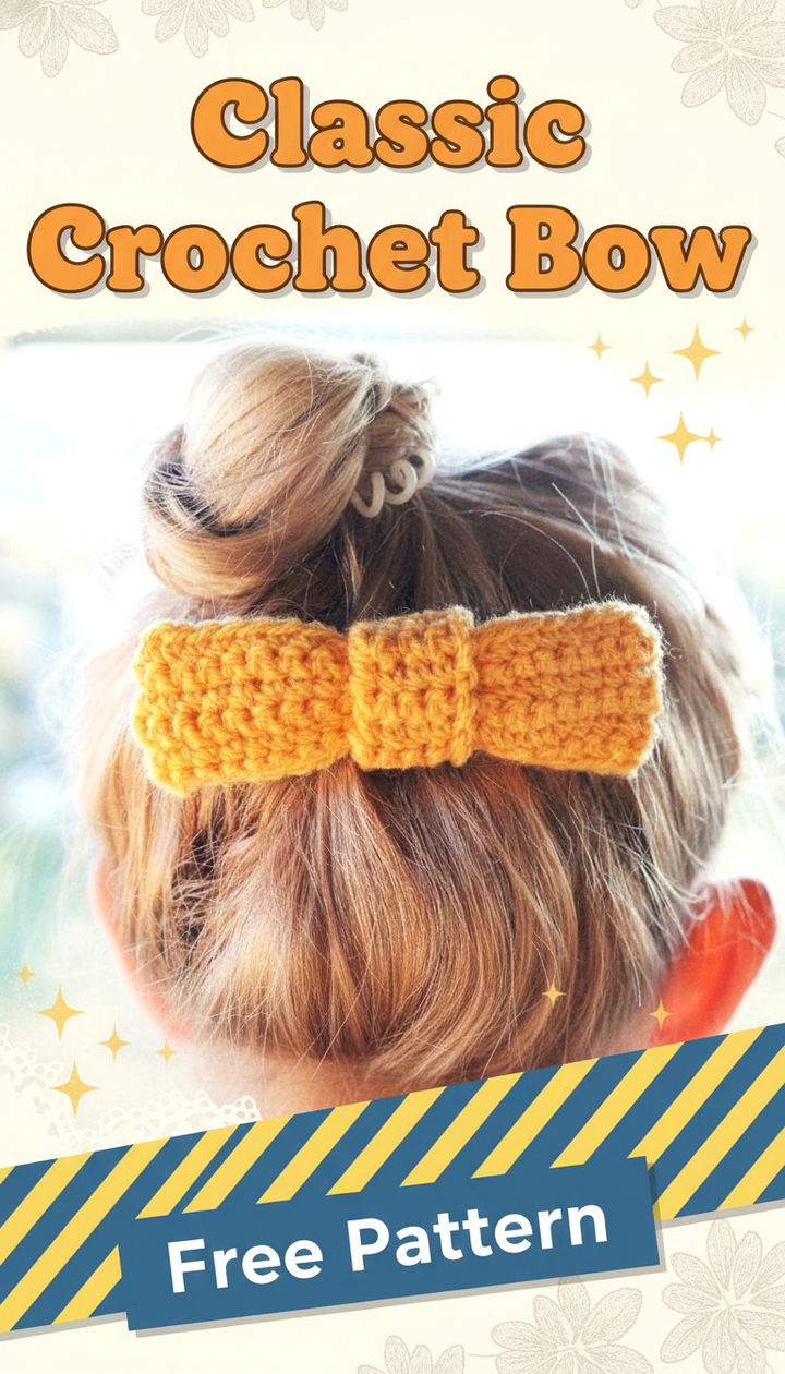 Create the Ultimate Accessory with this Classic Crochet Bow Pattern