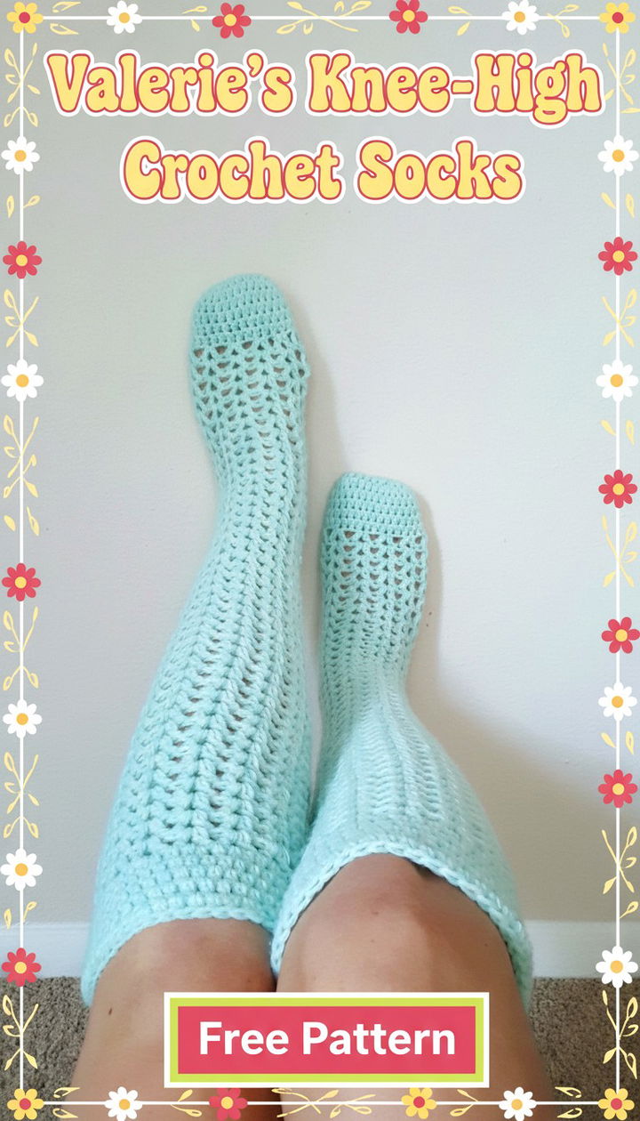 Elevate Your Style with Valerie’s Knee High Crochet Socks