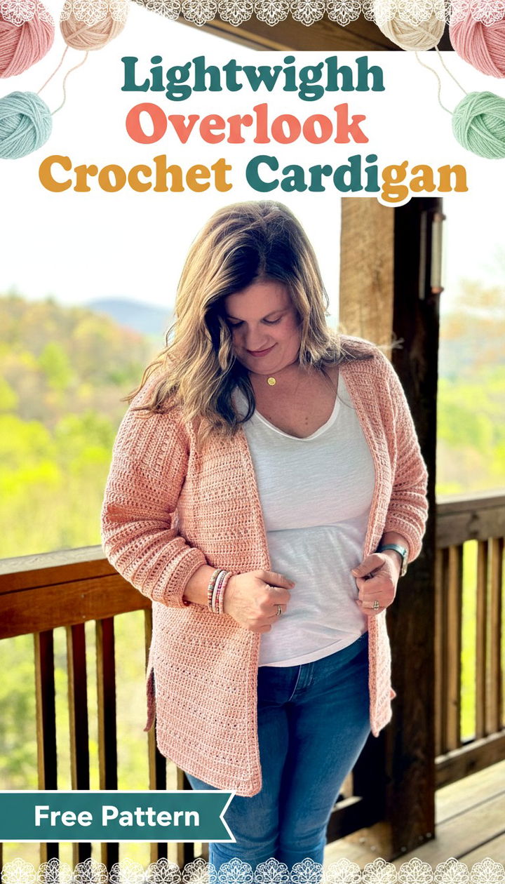 Master Effortless Layering with the Overlook Lightweight Crochet Cardigan