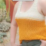 2. Radiant Style with the Goldenrod Tank Top Free Crochet Pattern