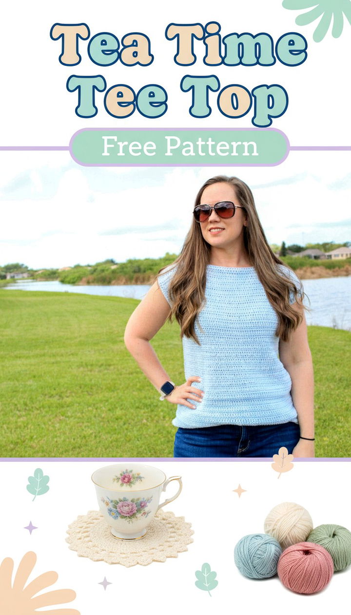 Tea Time Tee The Perfect Lightweight Crochet Top Pattern