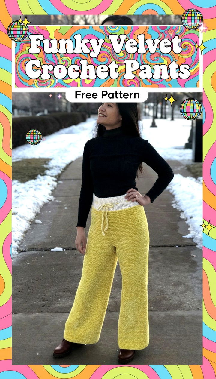 Trendy Velvet Crochet Pants Pattern Get Funky