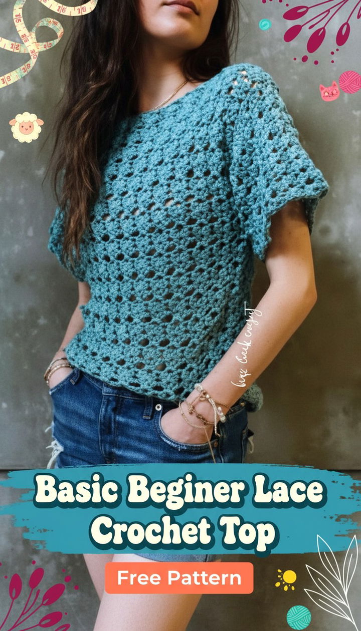 Chic Simplicity Basic Beginner Lace Crochet Top Pattern