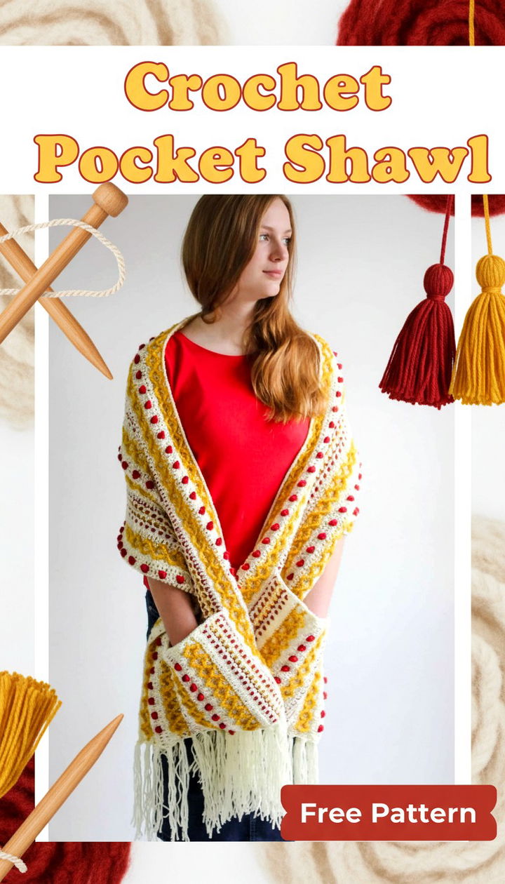 Create Your Signature Look with a Crochet Pocket Shawl Free Pattern