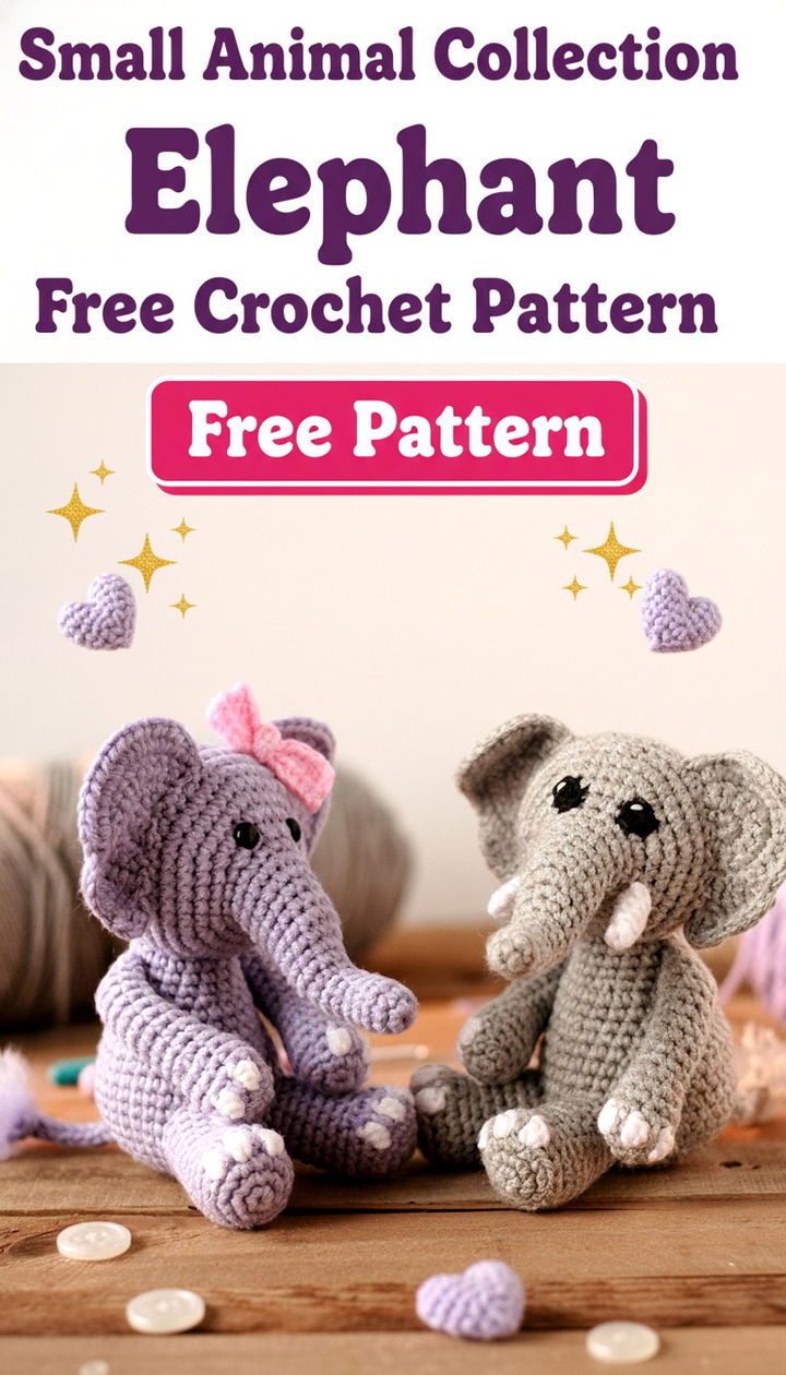 Create a Tiny Elephant Amigurumi for Your Small Animal Collection