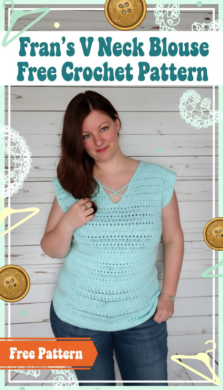 Create the Elegant Fran’s V Neck Blouse