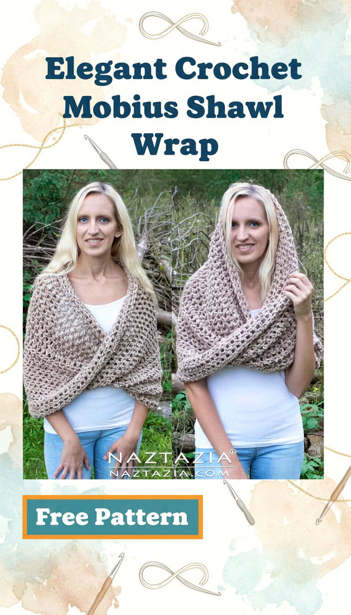 Elegant Crochet Mobius Shawl Wrap Seamless Style and Comfort