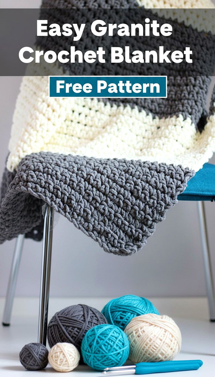 Master the Easy Granite Crochet Blanket Pattern
