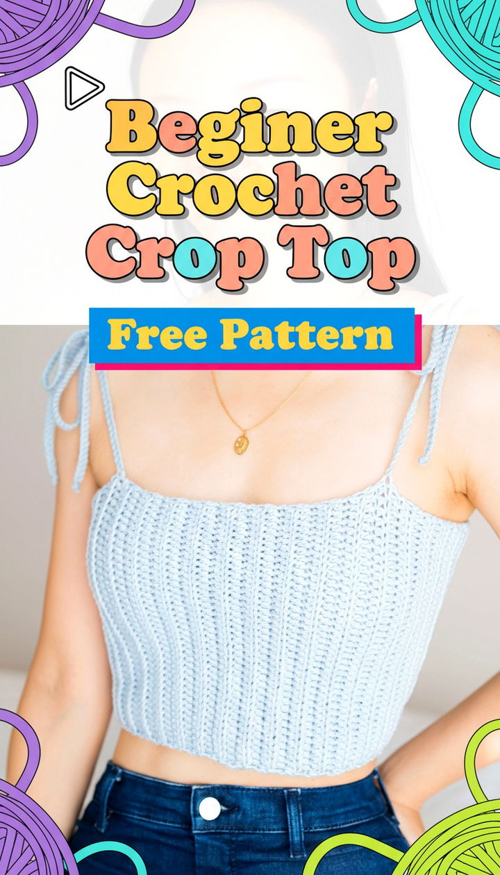 Master the Trend with This Beginner Crochet Crop Top