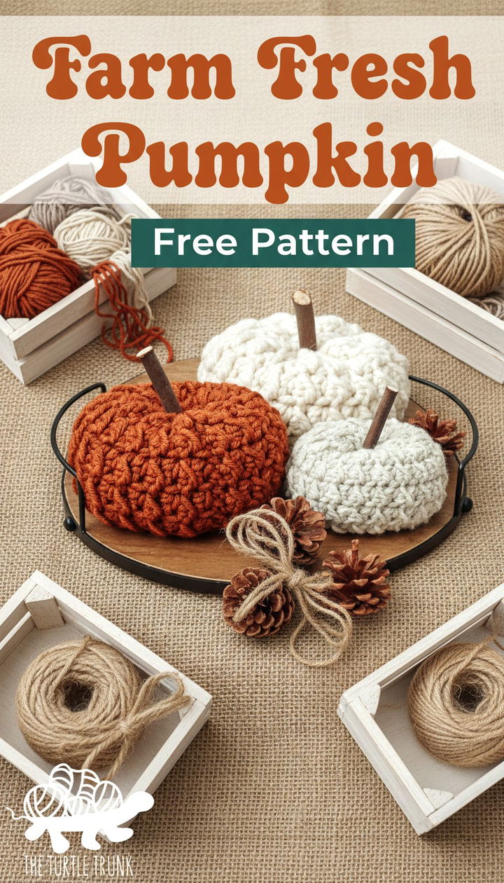 Rustic Charm Farm Fresh Pumpkin Crochet Pattern
