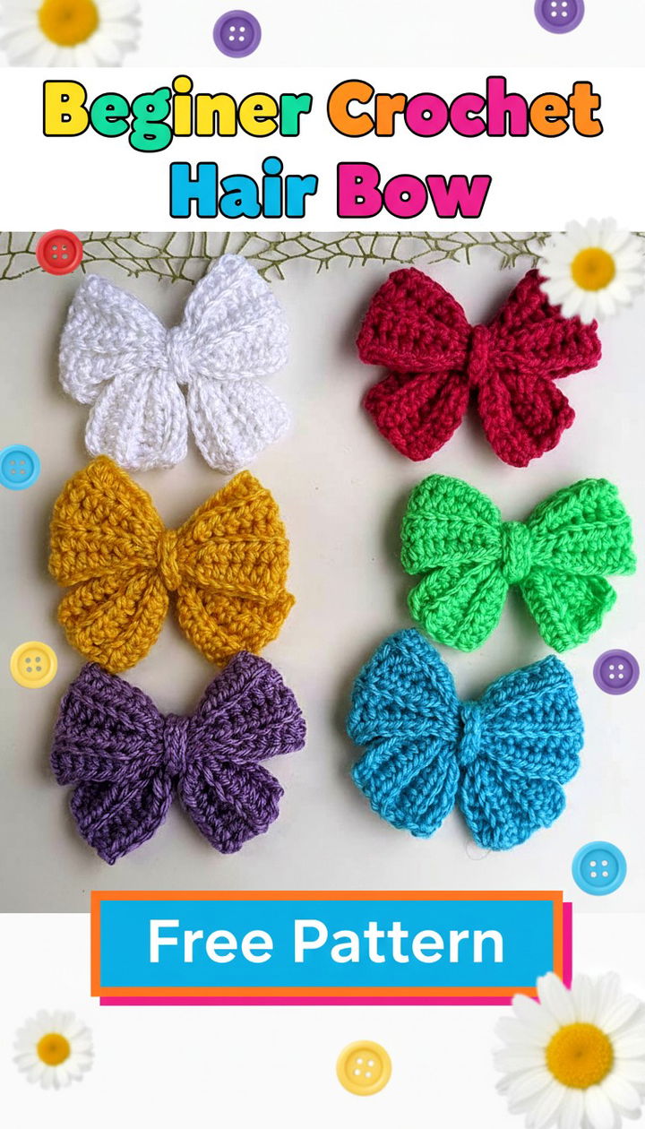 Start Your Journey with This Crochet Hair Bow Pattern for Beginners