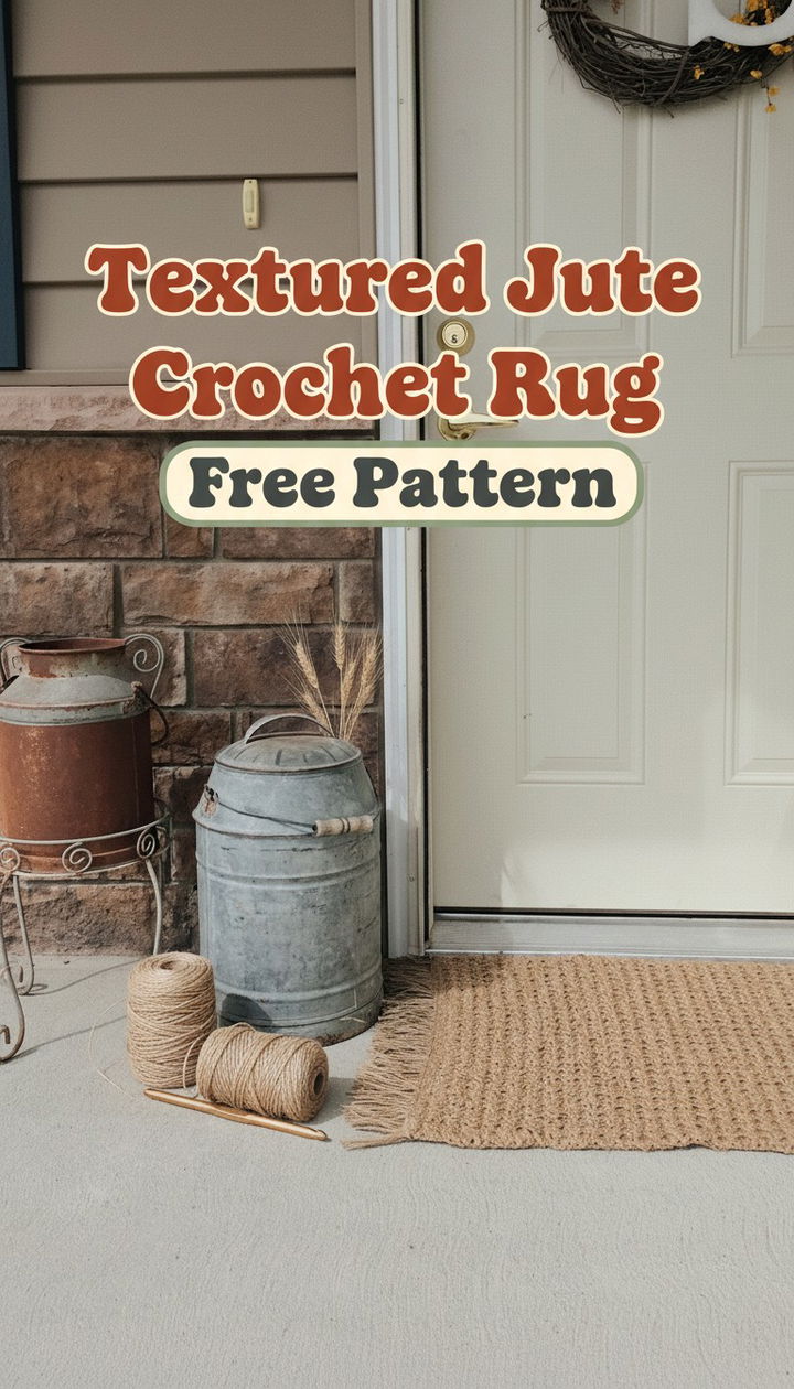 Add Natural Elegance with the Textured Jute Crochet Rug