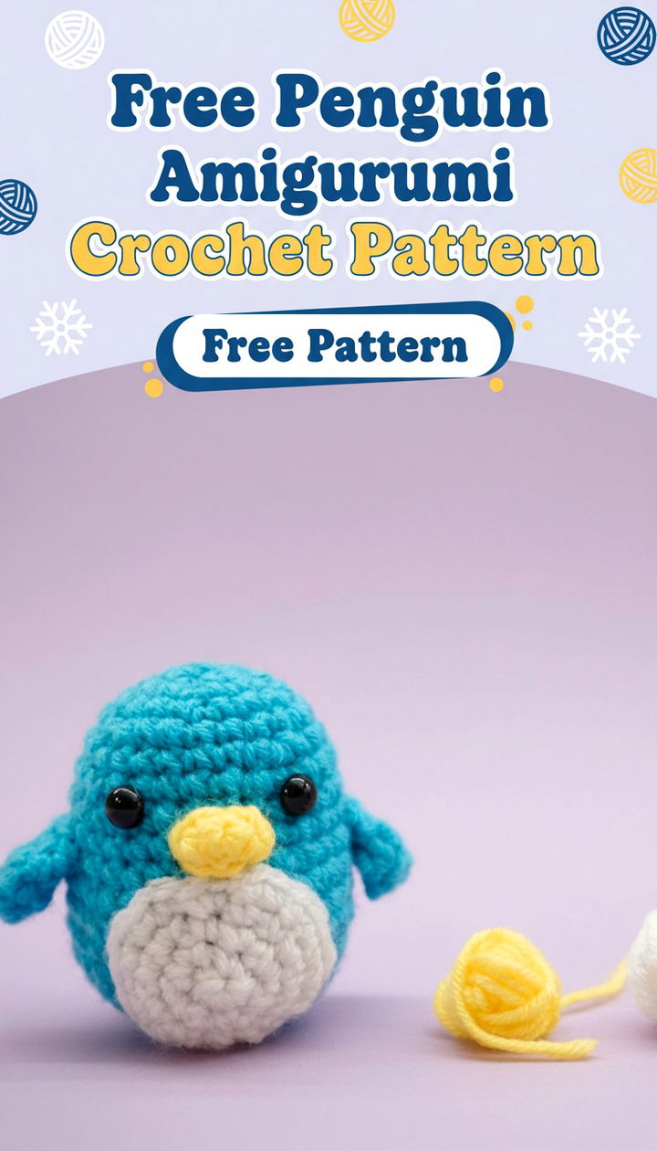 Adorable Penguin Amigurumi Easy Free Crochet Pattern