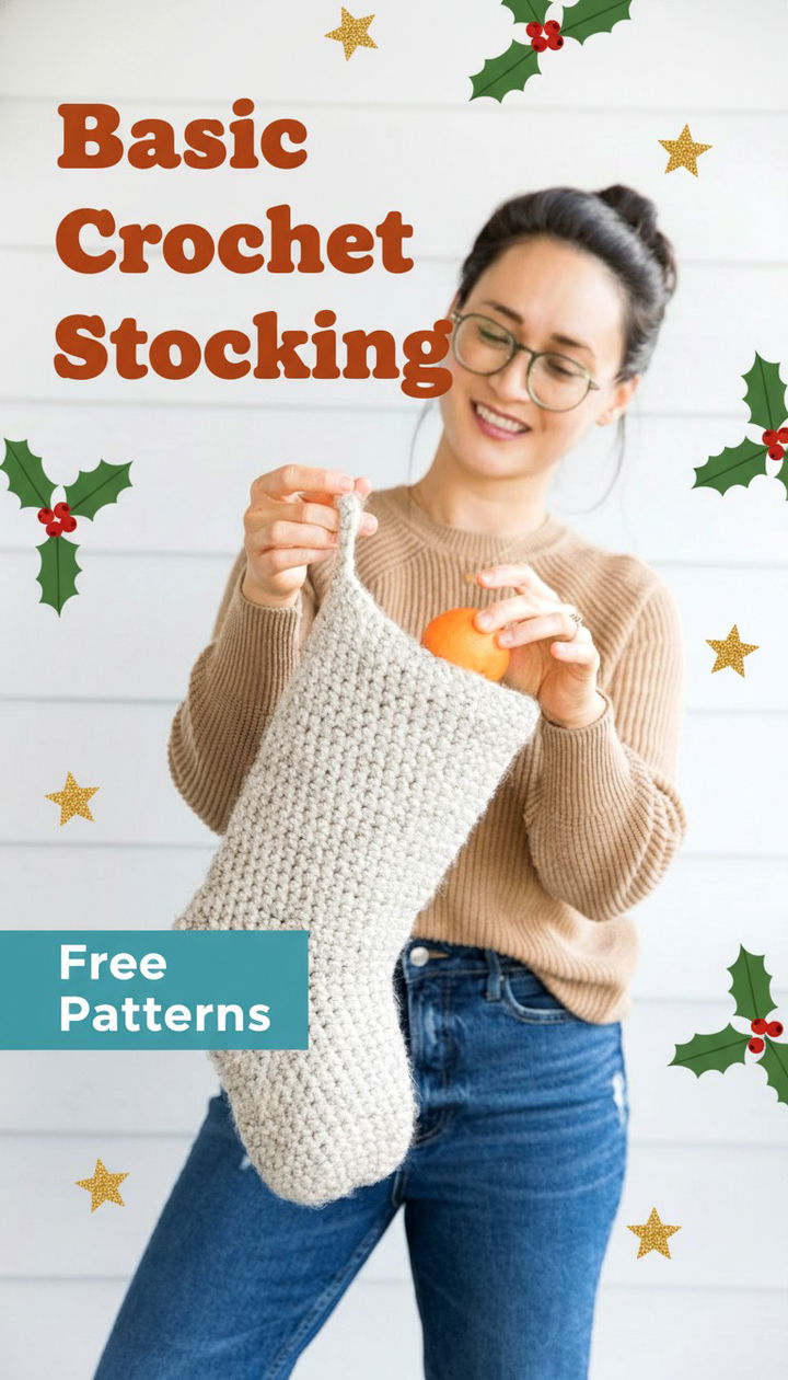 Basic Crochet Stocking Free Pattern