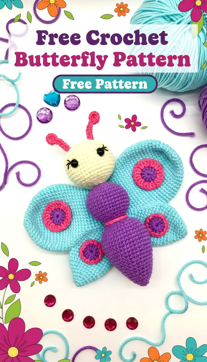 Beautiful Free Crochet Butterfly Pattern