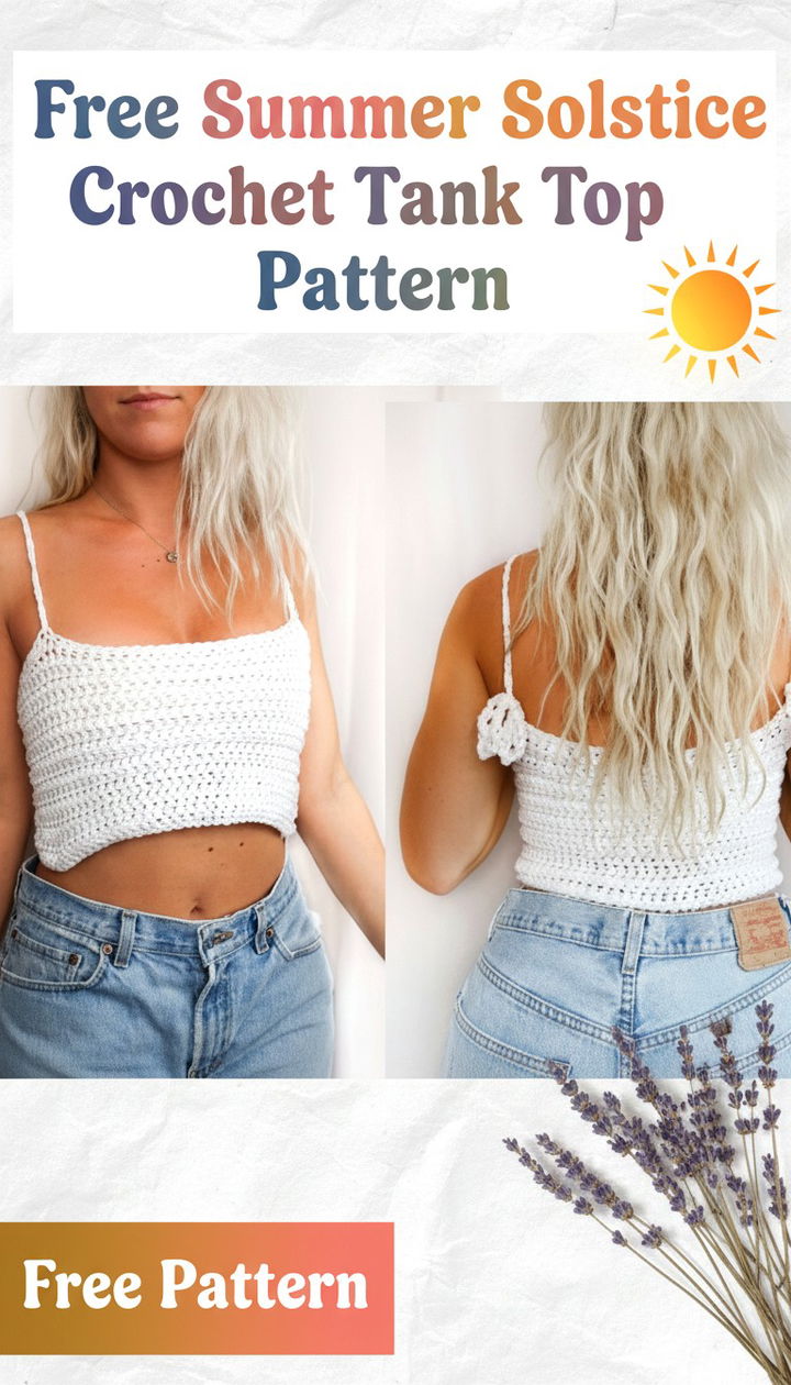 Celebrate the Sun with the Modern Summer Solstice Tank Crochet Pattern