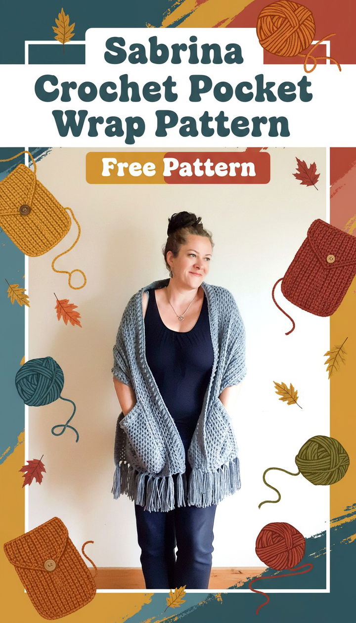 Chic and Functional The Sabrina Crochet Pocket Wrap Free Pattern