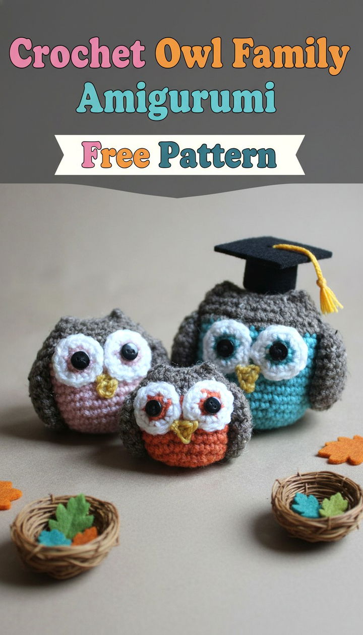Create a Charming Crochet Owl Family Amigurumi Set