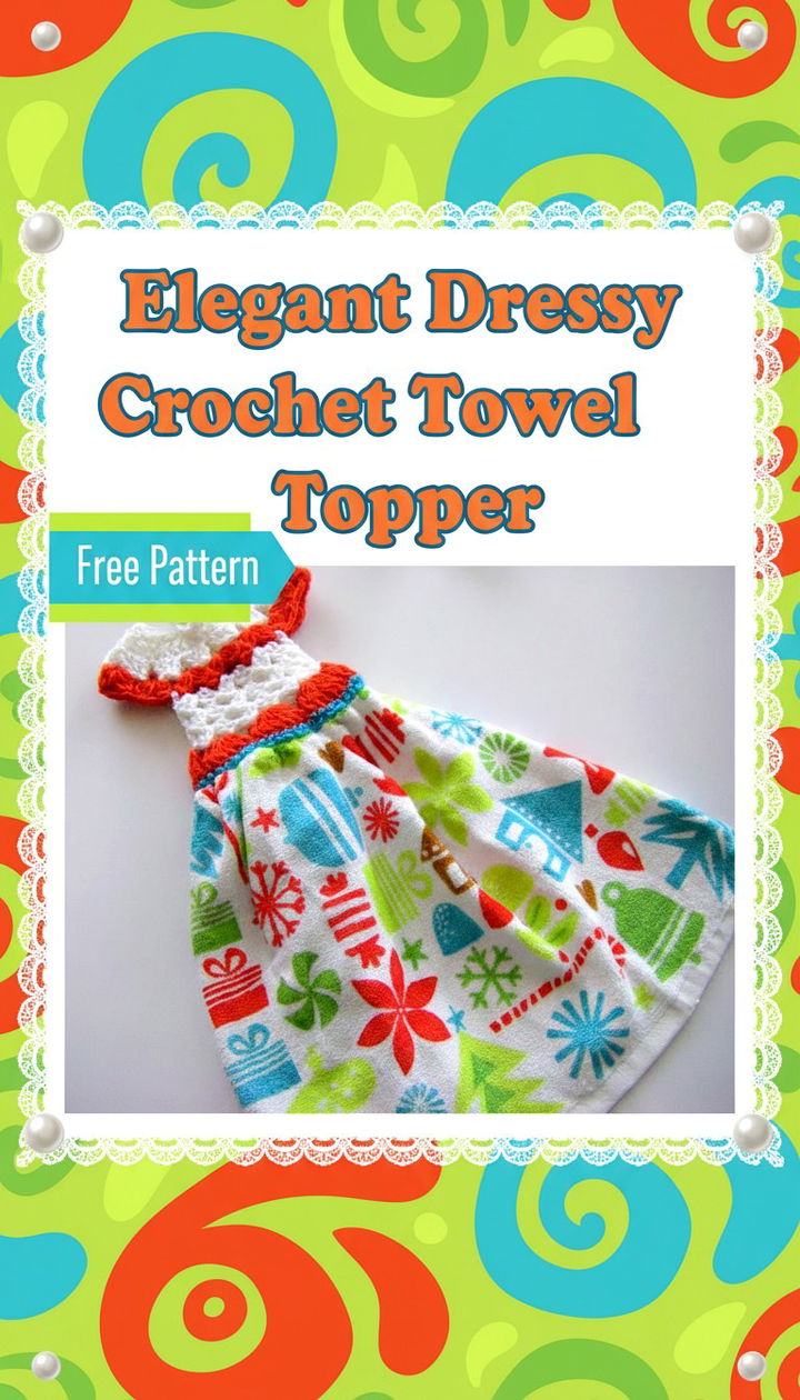 Create an Elegant Dressy Crochet Towel Topper for Your Home